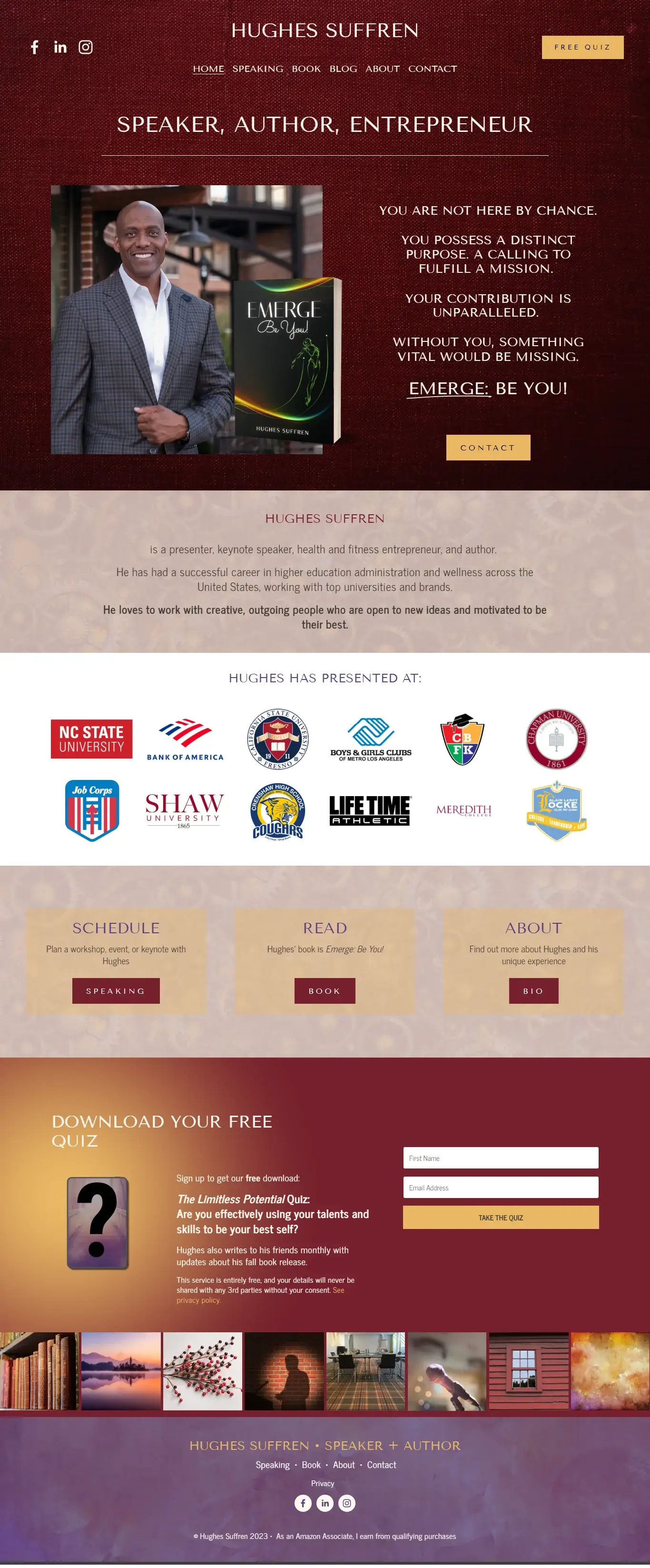 Author website example two