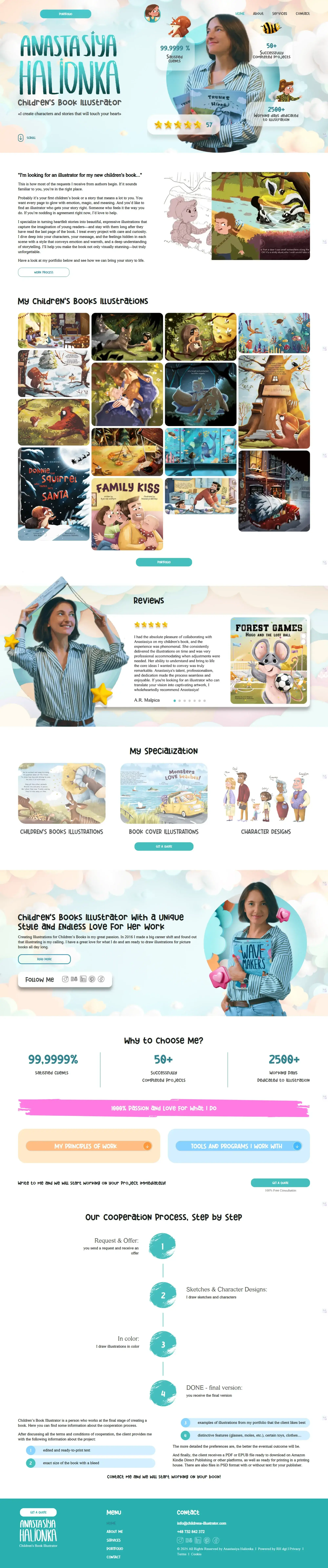Author website example three