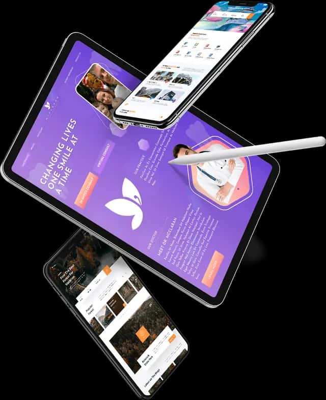 Author website design example